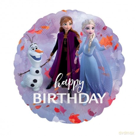 Balon foliowy Kraina Lodu Frozen Happy Birthday 43 cm