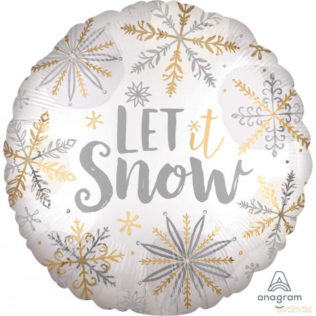 Balon foliowy Let it snow 45cm