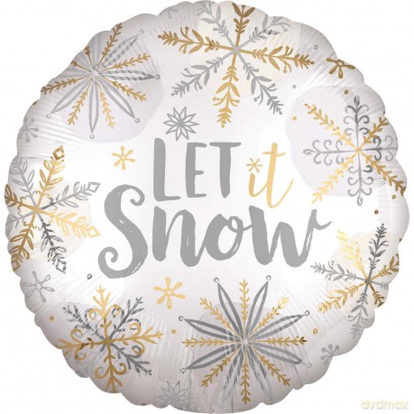 Balon foliowy Let it snow 45cm