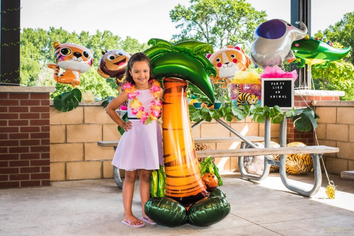 Balon foliowy PALMA hawajskie party DUŻY wielki