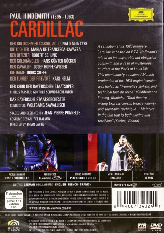Wolfgang Sawallisch: Hindemith:Cardillac [DVD]