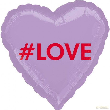 Balon Foliowy Serce LOVE Walentynki Urodziny 43cm