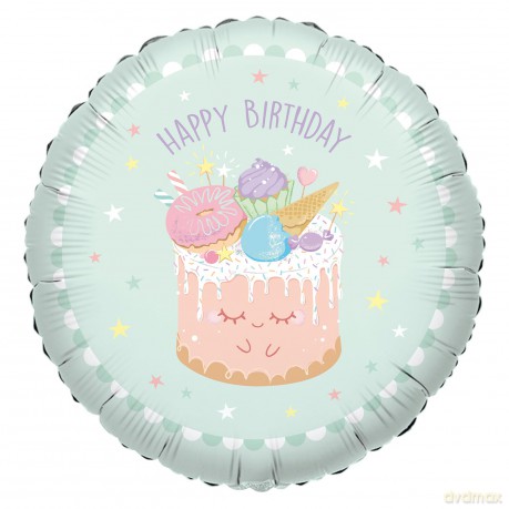 Balon tort urodzinowy 43cm