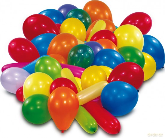 Balony 100 szt kształty