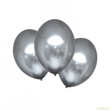 Balony lateksowe satynowe platynowe 27,5cm 6szt