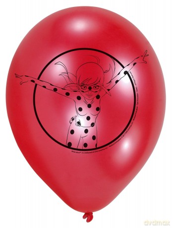 Balony urodzinowe Miraculum - 23 cm - 6 szt.