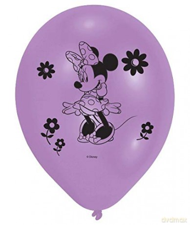Balony urodzinowe Myszka Minnie - 25 cm - 10 szt