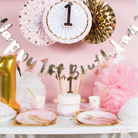 Baner girlanda Happy 1st Birthday