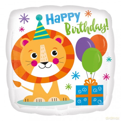 BFK Balon foliowy 18 quot; CIR - Urodzinowy lew