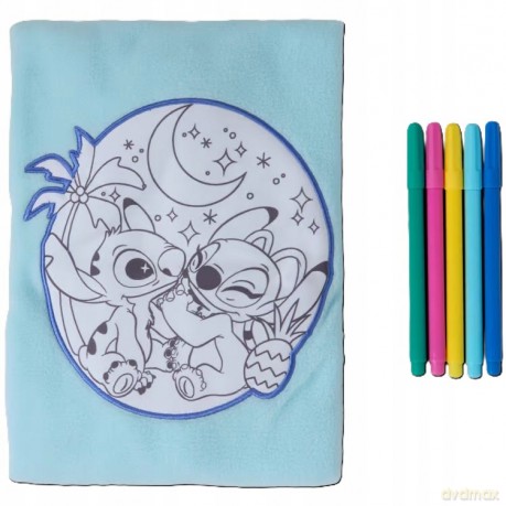 Disney lilo i stitch bluzka dziecięca do malowania polarowa cienka 98-104cm