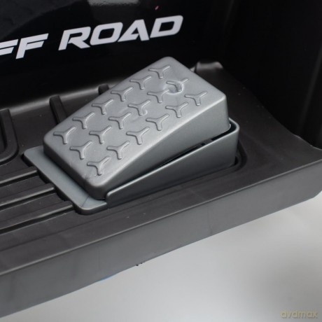 Dziecięcy elektryczny jeździk BabyMixRuggy z prowadnikiem czerwony