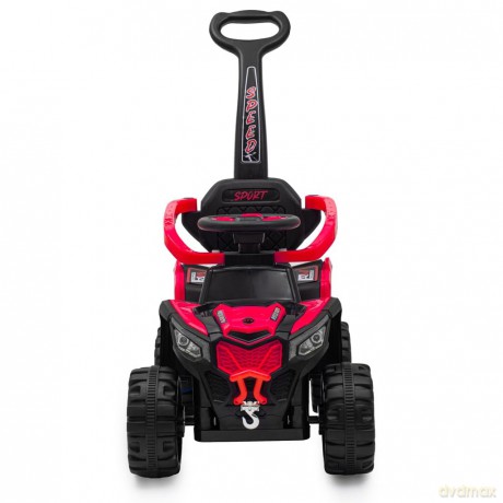 Dziecięcy elektryczny jeździk BabyMixRuggy z prowadnikiem czerwony