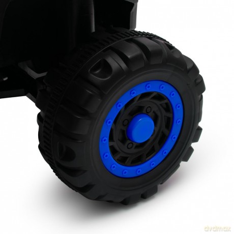 Dziecięcy elektryczny jeździk BabyMixRuggy z prowadnikiem niebieski