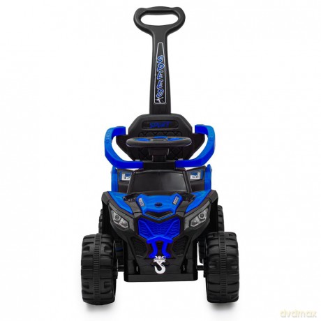 Dziecięcy elektryczny jeździk BabyMixRuggy z prowadnikiem niebieski
