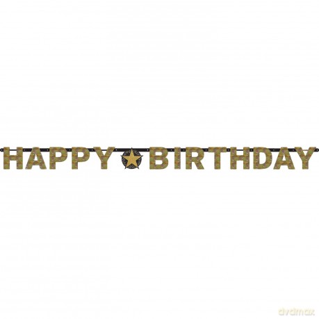 Girlanda urodzinowa Happy Birthday 3,65 m