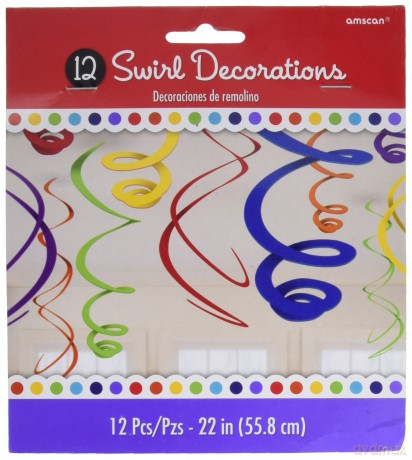 Girlanda wielokolorowy 12 szt. 56 cm