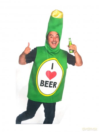 Karnawałowy kostium I Love Beer Bottle