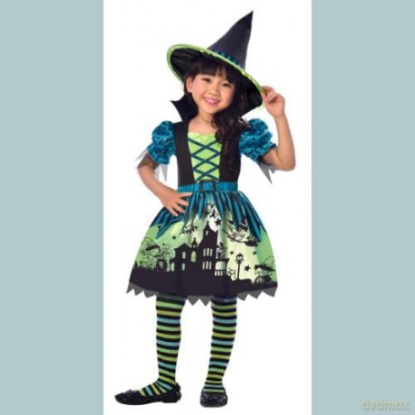 Kostium Czarownica dla dziewczynki Halloween