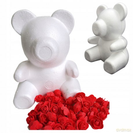 Miś styropianowy do ozdabiania DIY 18 cm DK-108