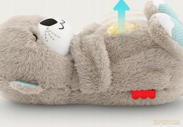 Niedźwiadek pluszowy b/o z funkcją spania, podczas spania widać porusz