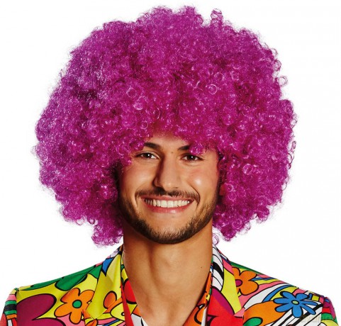 Peruka - Afro fiolet
