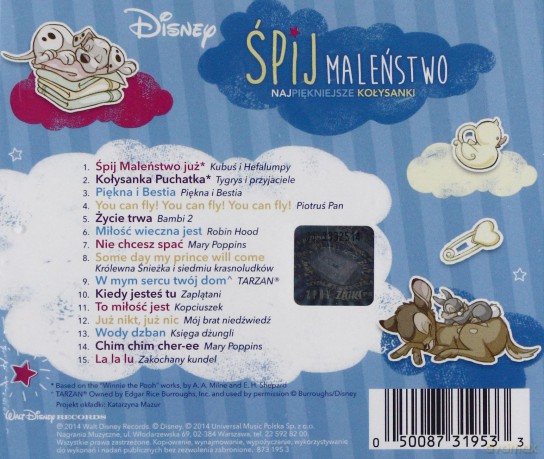 Śpij Maleństwo (Disney) [CD]