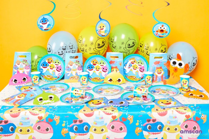 Prezentowe torebki urodzinowe Baby Shark 8 szt.