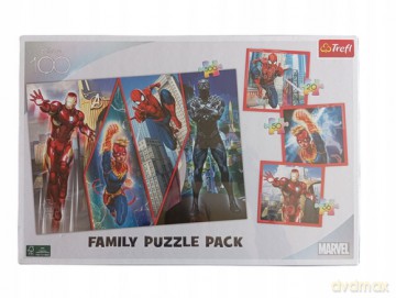 Puzzle 3 w 1 - 93417 (20, 36, 50)+500el., Avengers