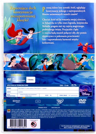 Mała Syrenka 2: Powrót do morza (Disney) (Księżniczka) [DVD]