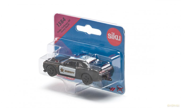 S1584 _Siku MAGENTA_ - Dodge ChellengerSRT pojazd szeryfa
