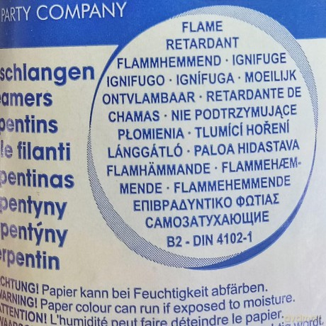 Serpentyna Papierowa Z Nadrukiem Balonów