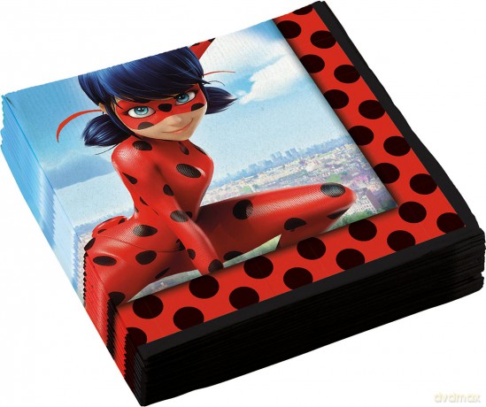 Serwetki Miraculum Biedronka Miraculous na licencji 33 x 33