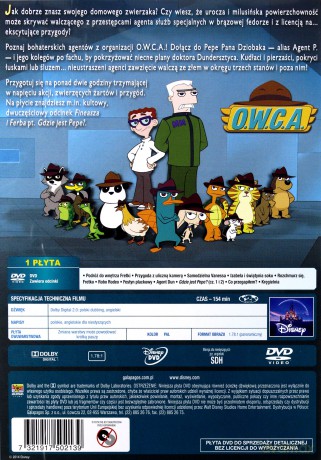 Fineasz i Ferb: Agent zwierzak [DVD]