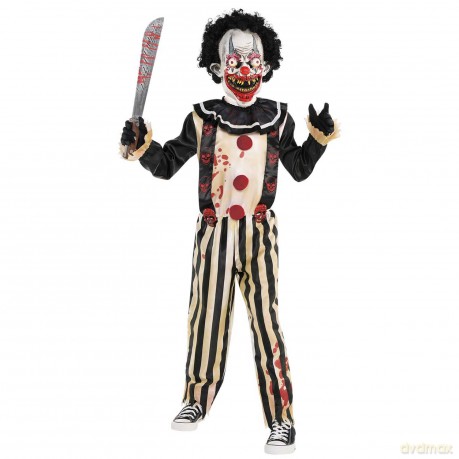 Stroj hallowen clown 6-8lat 128cm