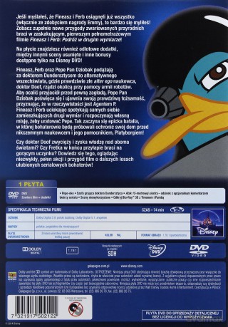 Fineasz i Ferb: Podróż w drugim wymiarze [DVD]