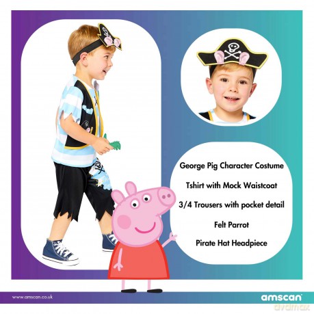 Strój PEPPA PIG GEORGE 2-3 LATA