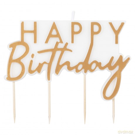 Świeczka BIRTHDAY urodzinowa quot;Happy Birthday quot;