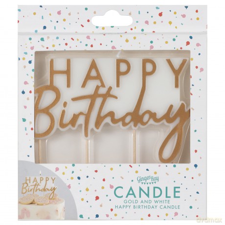 Świeczka BIRTHDAY urodzinowa quot;Happy Birthday quot;