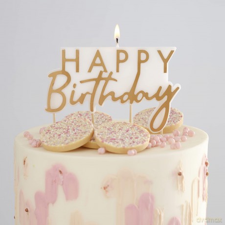 Świeczka BIRTHDAY urodzinowa quot;Happy Birthday quot;
