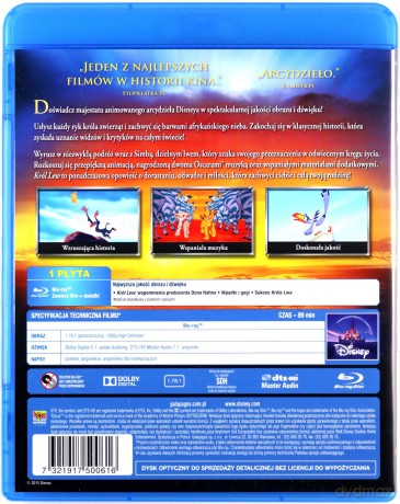 Król Lew (Najpiękniejsze Historie Wszech Czasów) [Blu-Ray]