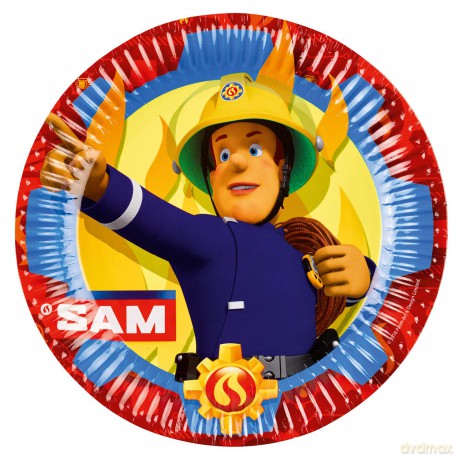 Talerzyki Amscan Strażak Sam 23 cm 8 szt.