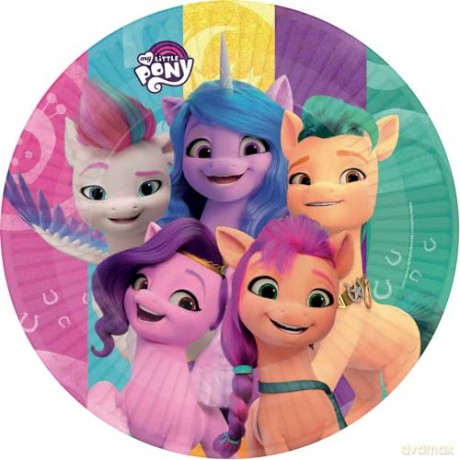Talerzyki My Little Pony Kucyki 23 cm 8 szt.