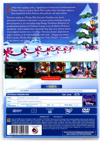 Opowieść wigilijna Myszki Miki (+Maluszek / Pluto i choinka / Warsztat Świętego Mikołaja) (Disney) [DVD]