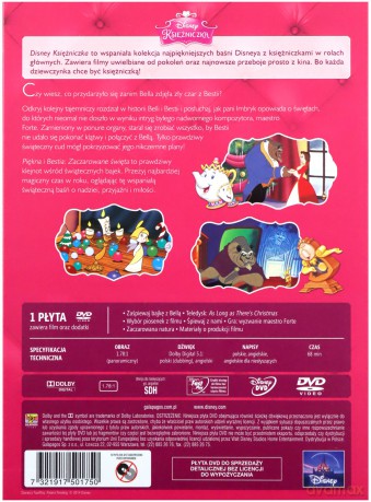 Piękna i Bestia: Zaczarowane święta (Disney) (Księżniczka) [DVD]