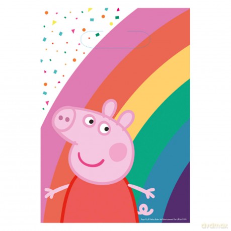 Torebki prezentowe Świnka Peppa 23 x 16 cm, 8 szt.