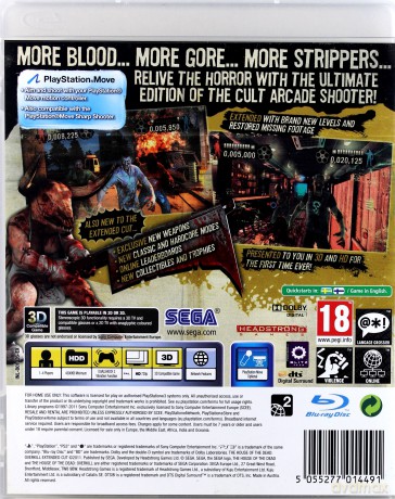 The House Of The Dead Overkill Extended Cut [GRA PS3]