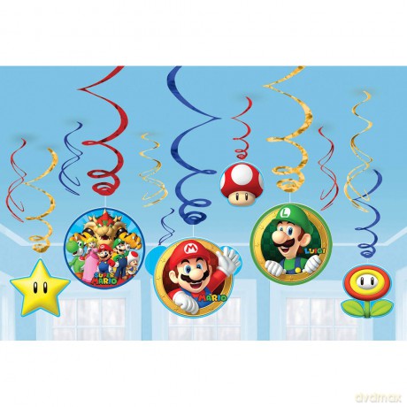 Wiszące ozdoby Super Mario x 12