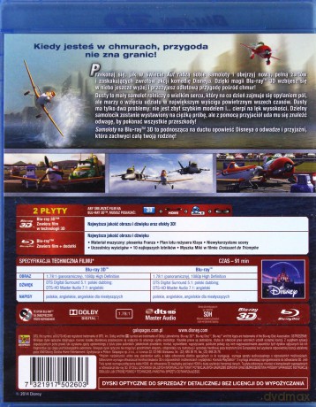 Samoloty 3D [Blu-Ray]+[Blu-Ray 3D] 