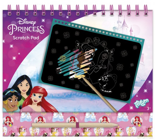 Wydrapywanka z naklejkami Disney Princess