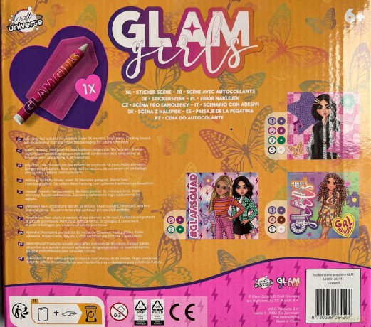 Zestaw Glam girls cekiny 20X22 Craft Universe